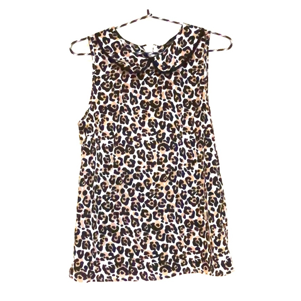 Leopard Print Silky Shell